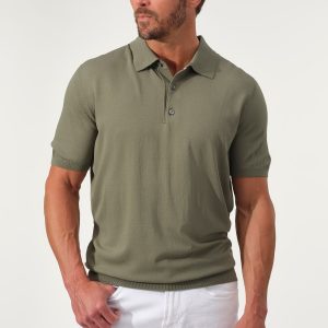 Short Sleeve Polo Sweater