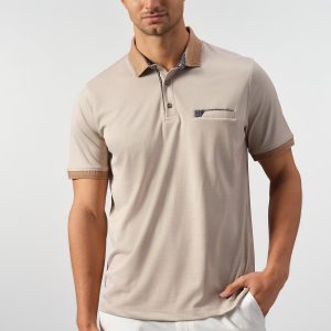 Contrast Collar Performance Knit Polo