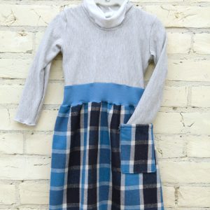 Blue Plaid Dress (1-2 Years)